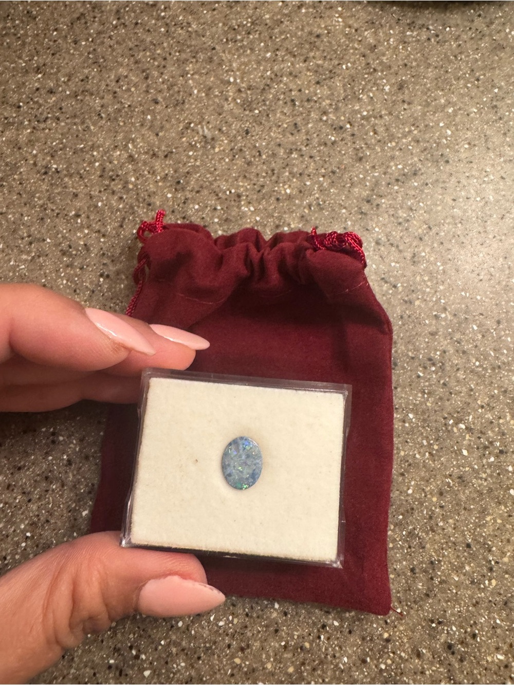 Blue Opal Oval Cabochon Gemstone - Women Jewelry